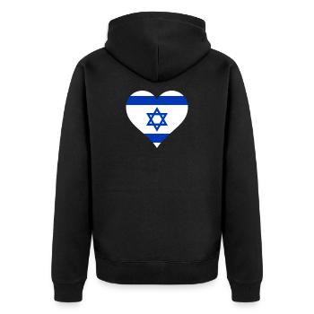 Israël drapeau israélien - Veste à capuche bio Premium Unisexe - noir - Dos - Nico (187cm)