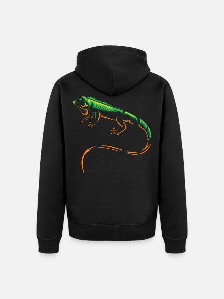 Liguane - Veste à capuche bio Premium Unisexe - noir