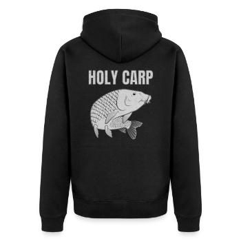 Holy Carp - Carpe Pêche Carpes - Veste à capuche bio Premium Unisexe - noir - Dos - Nico (187cm)