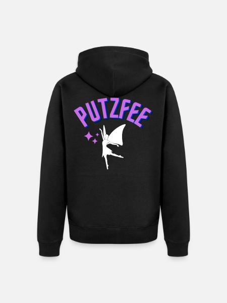 Putzfee - Unisex Premium Bio Zip Hoodie - Schwarz