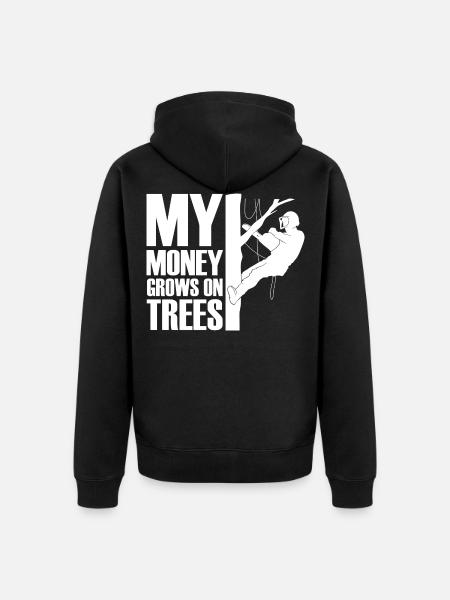 Baumklettern Baumpfleger Arborist Baumkletterer - Unisex Premium Bio Zip Hoodie - Schwarz