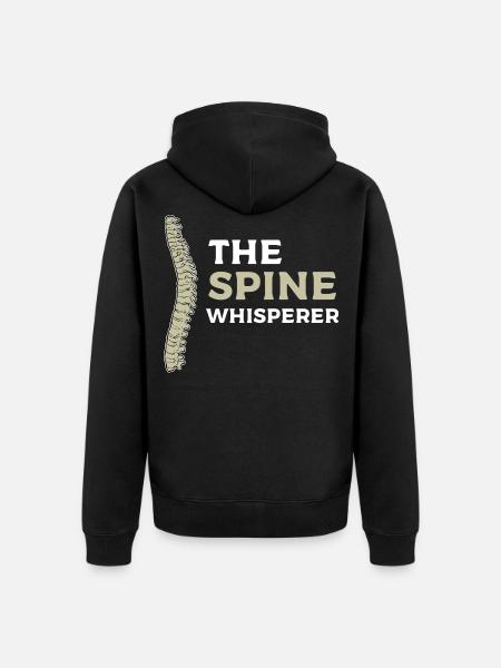 physiotherapy - Unisex Premium Organic Zip Hoodie - black