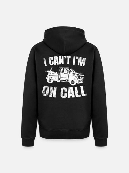 Abschleppwagen Abschleppdienst Abschlepper - Unisex Premium Bio Zip Hoodie - Schwarz