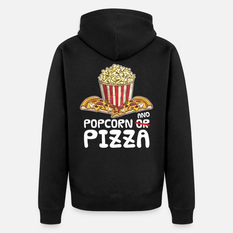 Popcorn - Veste à capuche bio Premium Unisexe - noir