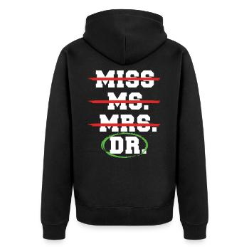 Médecin médecin spécialiste médecin - Veste à capuche bio Premium Unisexe - noir - Dos - Nico (187cm)