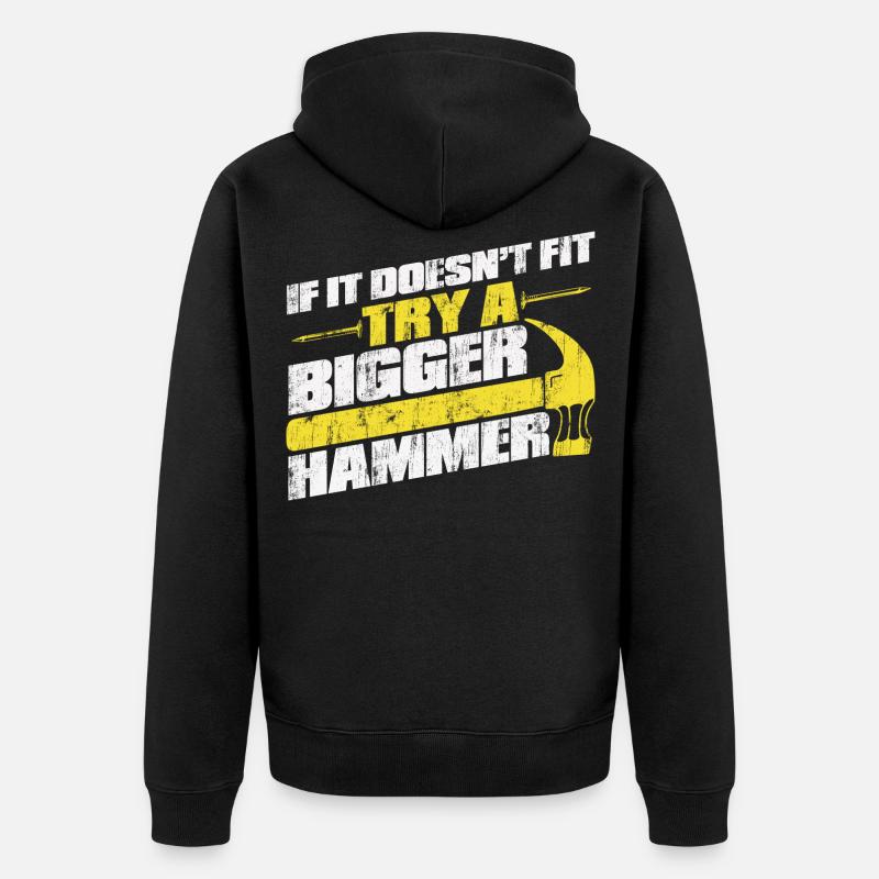 Menuisier menuisier menuisier - Veste à capuche bio Premium Unisexe - noir