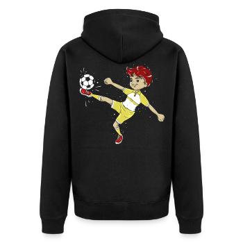 Football football - Veste à capuche bio Premium Unisexe - noir - Dos - Nico (187cm)