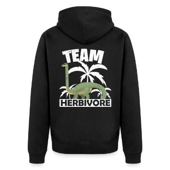 Vegan Veganer - Veste à capuche bio Premium Unisexe - noir - Dos - Nico (187cm)