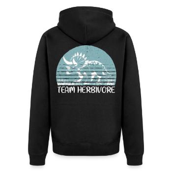 Vegan Veganer - Veste à capuche bio Premium Unisexe - noir - Dos - Nico (187cm)