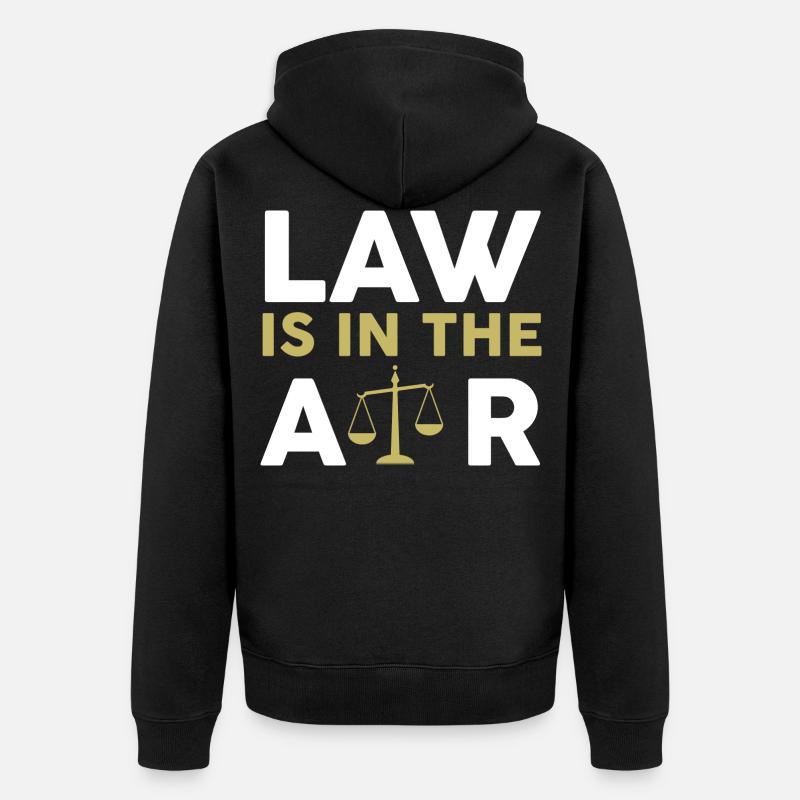 Avocat juriste avocat avocat - Veste à capuche bio Premium Unisexe - noir