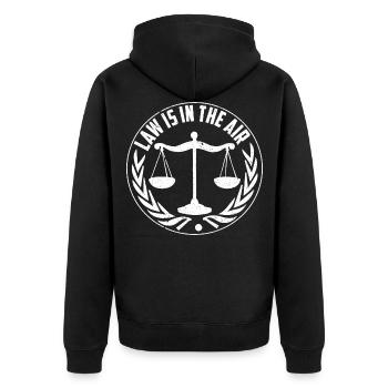 Lawyer Lawyer Law Lawyer - Unisex Premium Organic Zip Hoodie - black - Back - Nico (187cm)