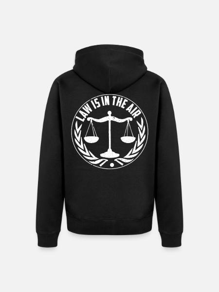 Avocat juriste avocat avocat - Veste à capuche bio Premium Unisexe - noir