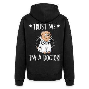 Médecin médecin spécialiste médecin - Veste à capuche bio Premium Unisexe - noir - Dos - Nico (187cm)