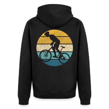Cross Country VTT Mountain Bike - Veste à capuche bio Premium Unisexe - noir - Dos - Nico (187cm)