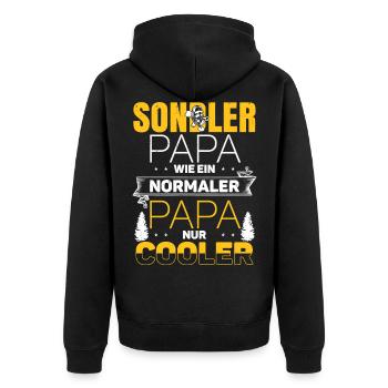 Sondler Papa Sondeln Sondengänger - Veste à capuche bio Premium Unisexe - noir - Dos - Nico (187cm)
