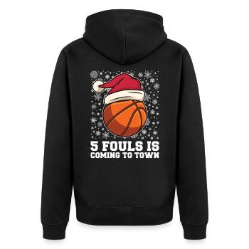 Basketteur - Veste à capuche bio Premium Unisexe - noir - Dos - Nico (187cm)