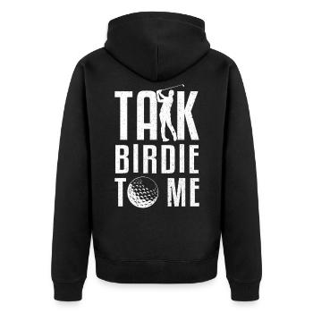 Golf Golfer Golfer Golfer Golf Course - Unisex Premium Organic Zip Hoodie - black - Back - Nico (187cm)
