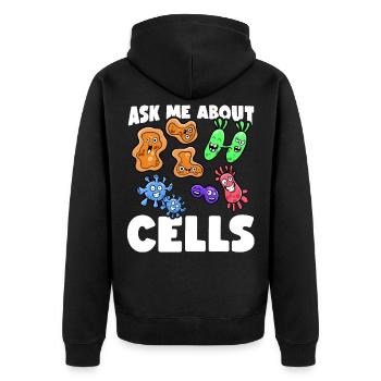 Biologie Biologistes Scientifiques - Veste à capuche bio Premium Unisexe - noir - Dos - Nico (187cm)