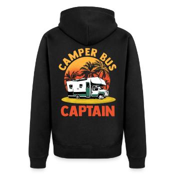 Caravane Camping-car Caravan Camper - Veste à capuche bio Premium Unisexe - noir - Dos - Nico (187cm)
