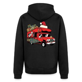 Caravane Camping-car Caravan Camper - Veste à capuche bio Premium Unisexe - noir - Dos - Nico (187cm)