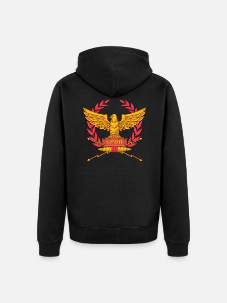 Roman Standard - SPQR - Unisex Premium Organic Zip Hoodie - black