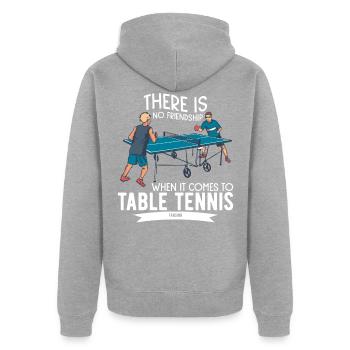 Ping-pong - Veste à capuche bio Premium Unisexe - gris chiné - Dos - Nico (187cm)