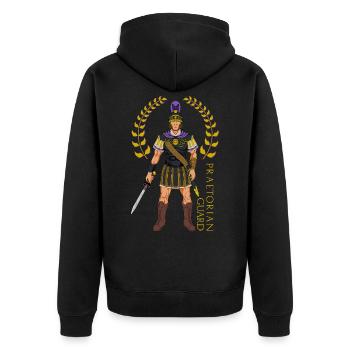 Guard of the Roman Emperor - Praetorian Guard - Unisex Premium Organic Zip Hoodie - black - Back - Nico (187cm)