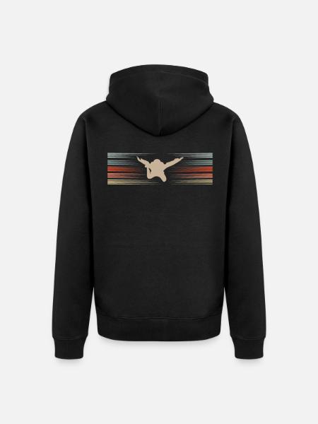 Parachutists Freefaller Skydiving - Unisex Premium Organic Zip Hoodie - black