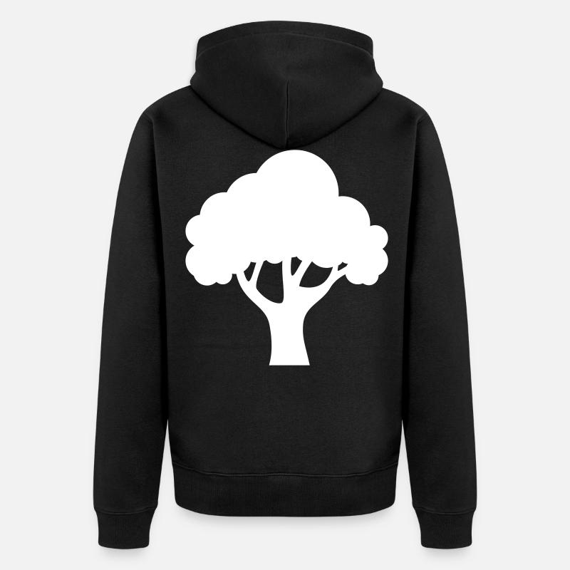 Icône d’arborescence - Veste à capuche bio Premium Unisexe - noir