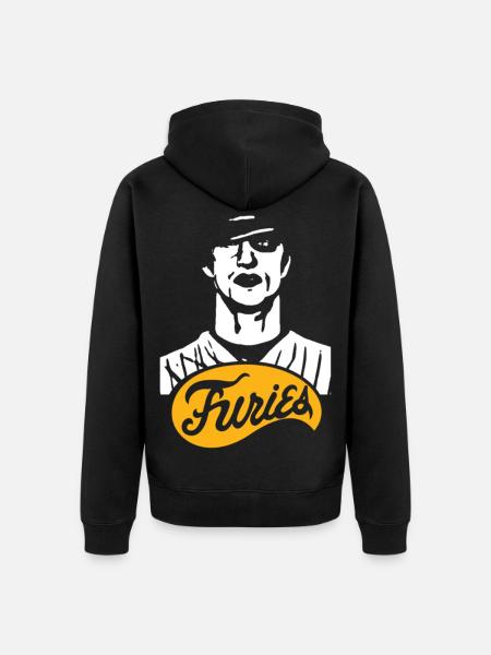 Furies Logo Vintage - Premium økologisk unisex-hættejakke - sort