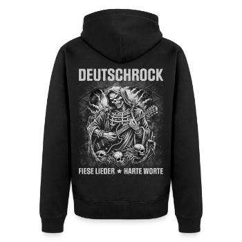 German Rock - Nasty Songs - Hard Words - Unisex Premium Organic Zip Hoodie - black - Back - Nico (187cm)