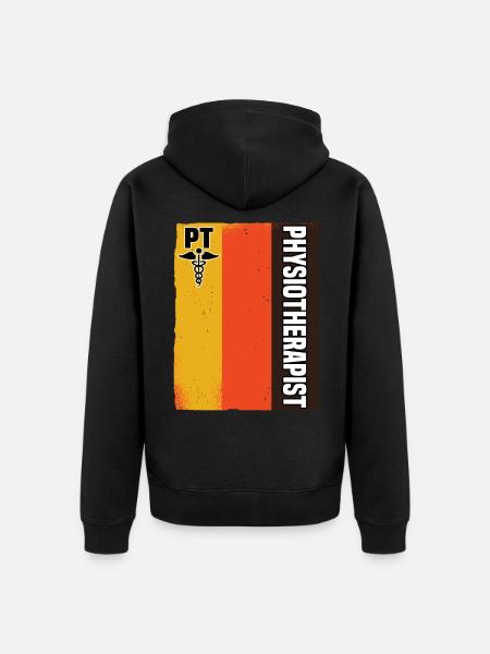 Physiotherapy Physiotherapist Physiotherapy - Unisex Premium Organic Zip Hoodie - black