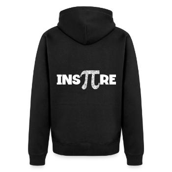 Ins-pi-re Happy Pi Day Mathematic Math Geek - Veste à capuche bio Premium Unisexe - noir - Dos - Nico (187cm)