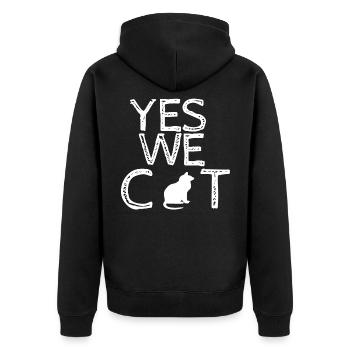 chats ami - Veste à capuche bio Premium Unisexe - noir - Dos - Nico (187cm)