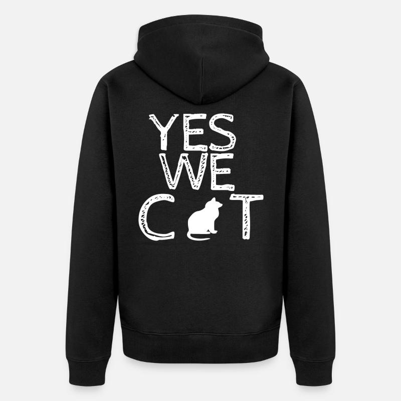 chats ami - Veste à capuche bio Premium Unisexe - noir