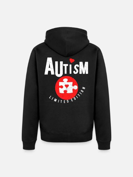 Autism limited edition Autist Autist - Unisex Premium Organic Zip Hoodie - black