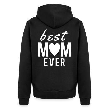 Cadeau Fête des Mères 2019 Maman Maman Maman Maman - Veste à capuche bio Premium Unisexe - noir - Dos - Nico (187cm)