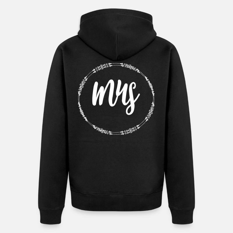M. et Mme - Veste à capuche bio Premium Unisexe - noir