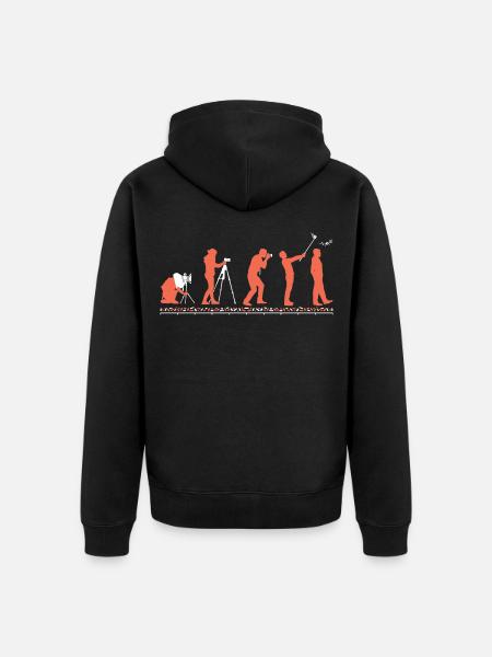 Fotografie Geschenk - Kameramann Fotografie - Unisex Premium Bio Zip Hoodie - Schwarz