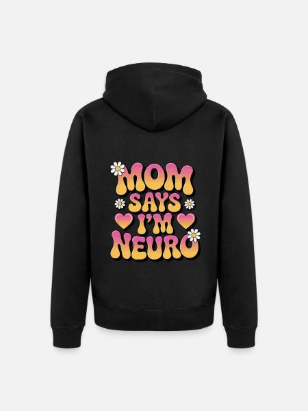 Neurodivers - Unisex Premium Organic Zip Hoodie - black