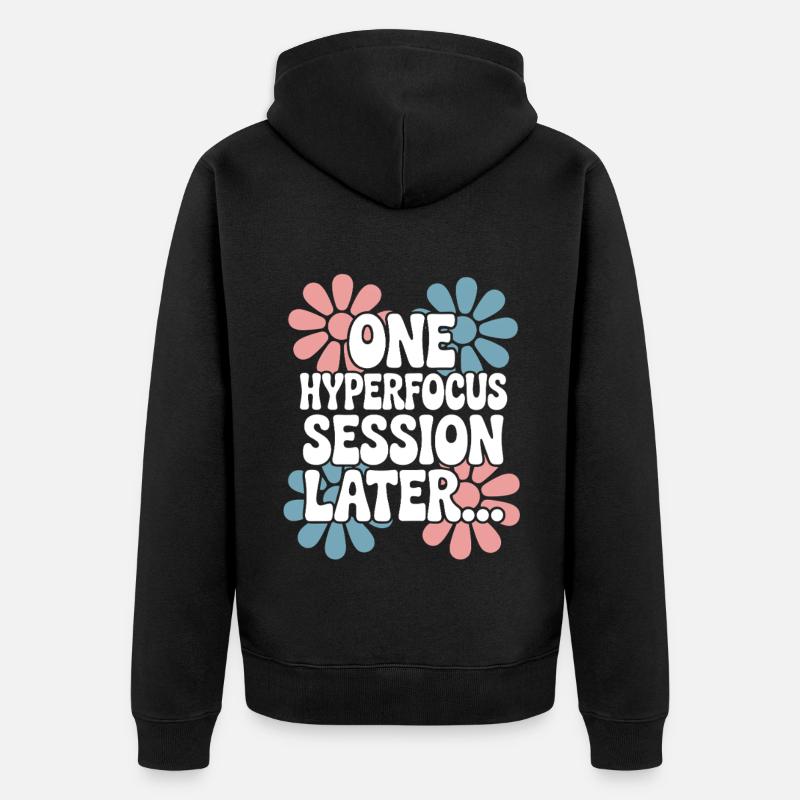 ADHS - Unisex Premium Bio Zip Hoodie - Schwarz