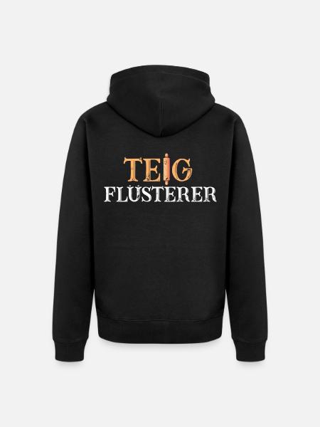 Bäcker Backen Konditor - Unisex Premium Bio Zip Hoodie - Schwarz