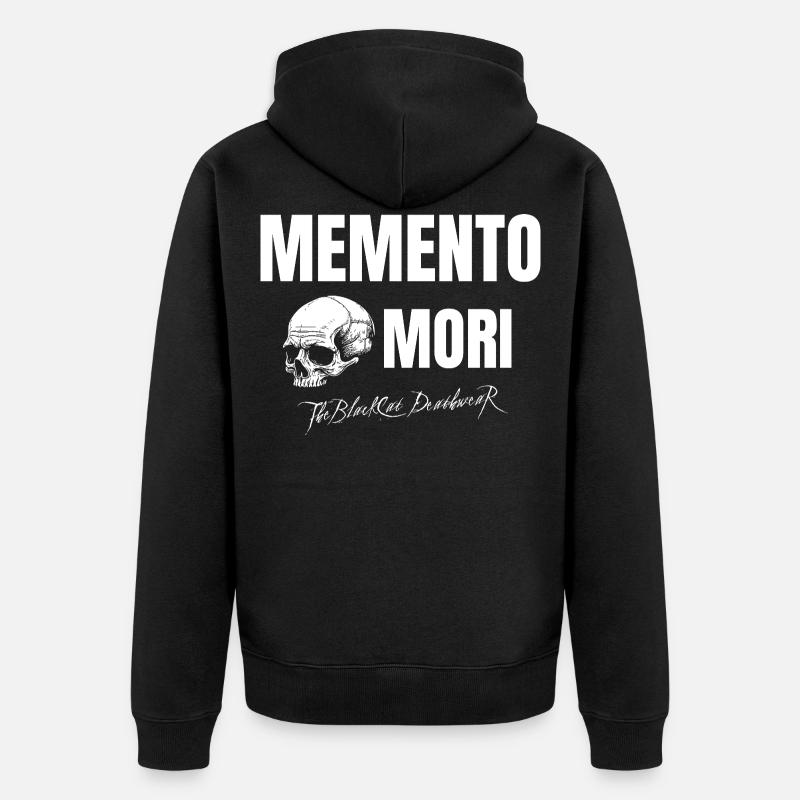 Memento Mori - Veste à capuche bio Premium Unisexe - noir