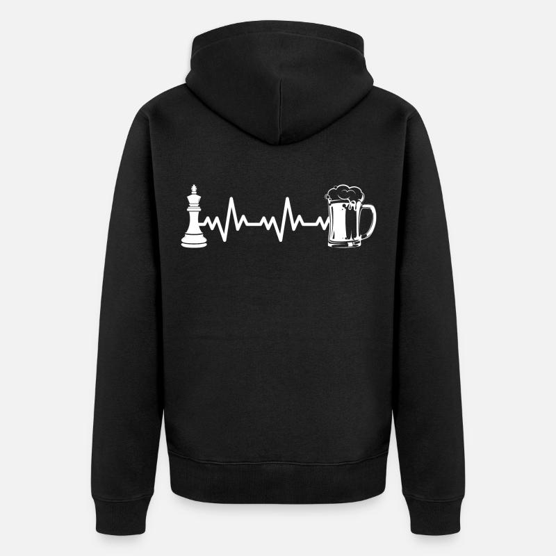 Échec d’échecs - Veste à capuche bio Premium Unisexe - noir