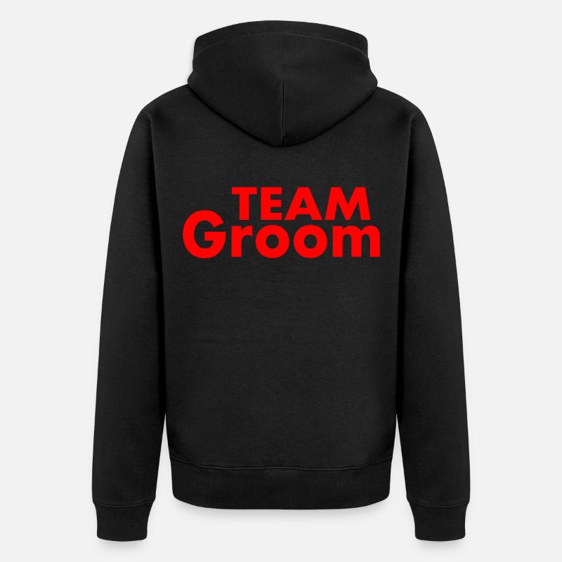 Team groom - Veste à capuche bio Premium Unisexe - noir