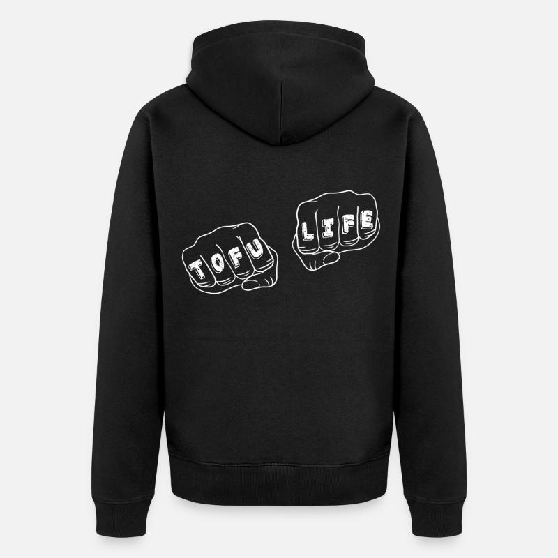 Tofu Vie - Veste à capuche bio Premium Unisexe - noir