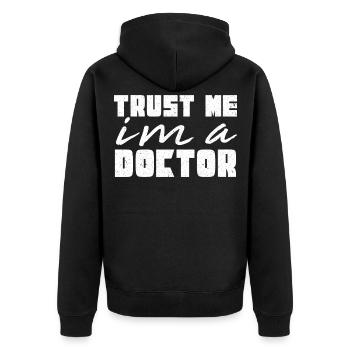 Médecin médecin spécialiste médecin - Veste à capuche bio Premium Unisexe - noir - Dos - Nico (187cm)