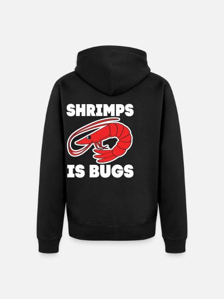 Shrimp - Unisex Premium Organic Zip Hoodie - black