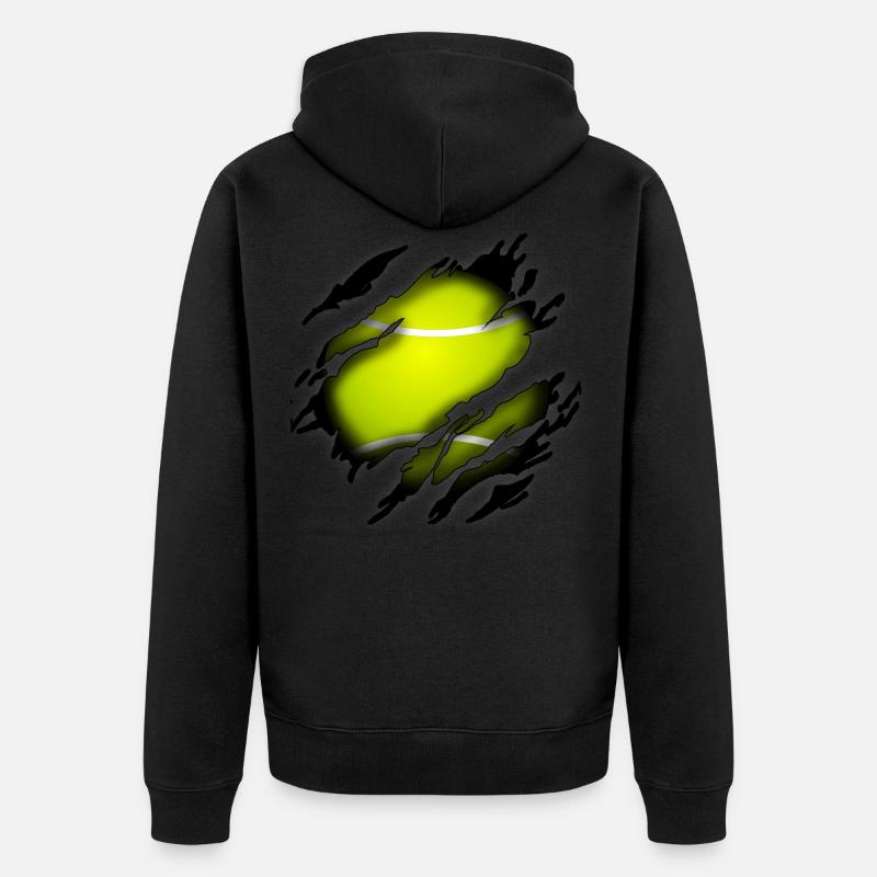 Tennis en moi - Veste à capuche bio Premium Unisexe - noir