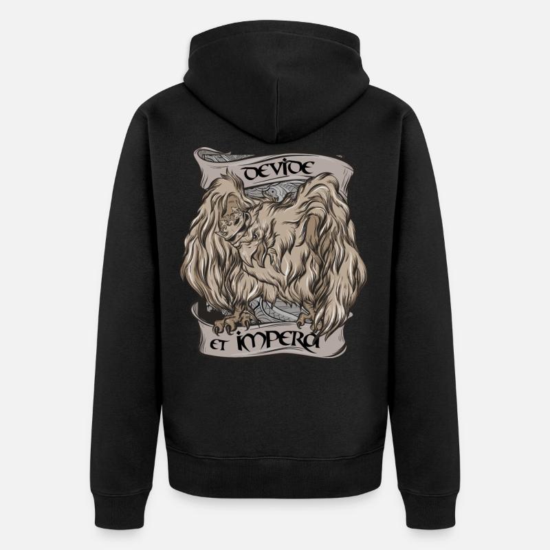 Diviser pour régner - Veste à capuche bio Premium Unisexe - noir